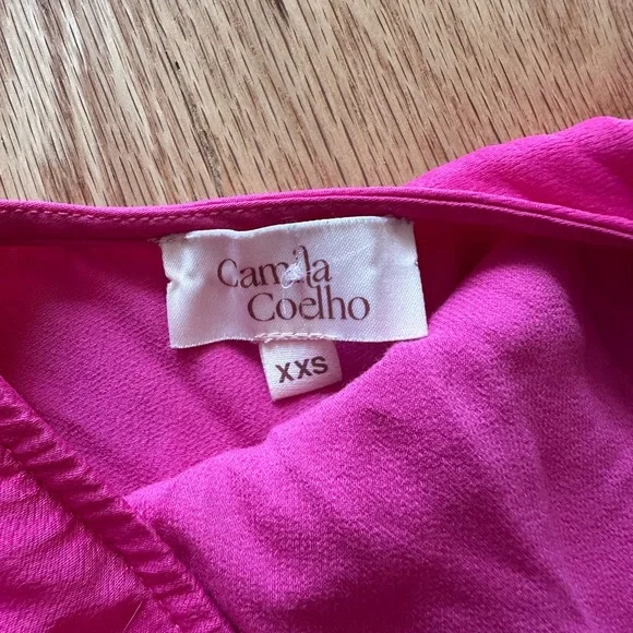 Camila Coehlo Payton Maxi Dress in Hot Pink Size XXS - Picture 7 of 8